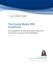 [Report] The Social Media ROI Cookb...