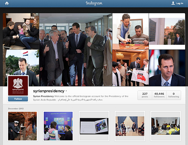 syrian presidency on Instagram 