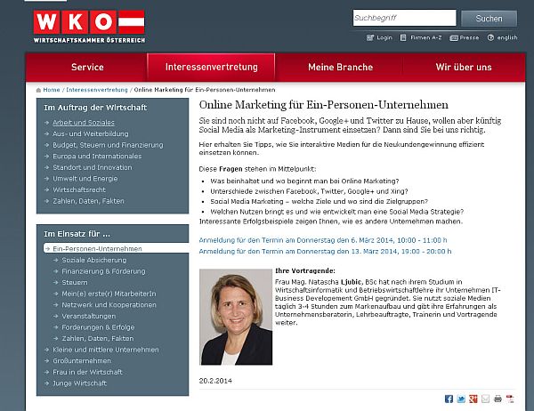 Online Marketing für Ein-Personen-Unternehmen 