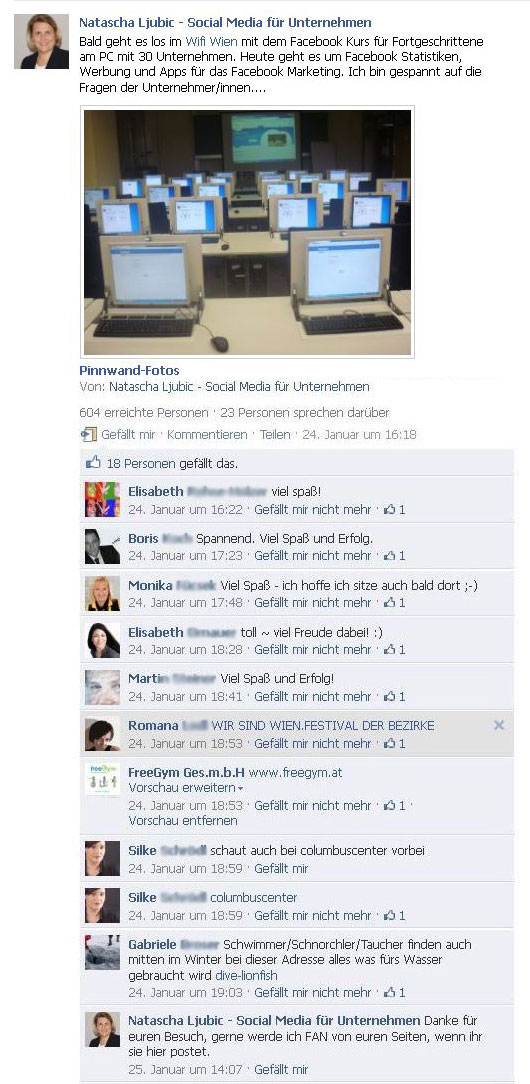 Facebook Fortgeschrittenenkurs