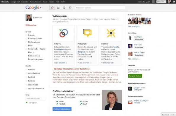Natascha Ljubic Profil auf Google Plus