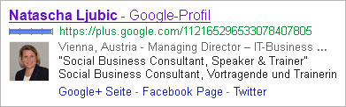 Natascha Ljubic G+ Profil