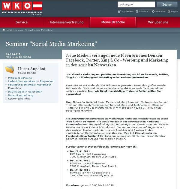 Seminar-SocialMedia im Burgenland