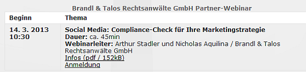 compliance Check Social media