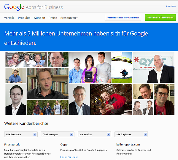 google apps kunden