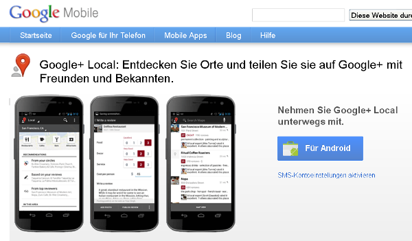 Google+ Local: Entdecken Sie Orte