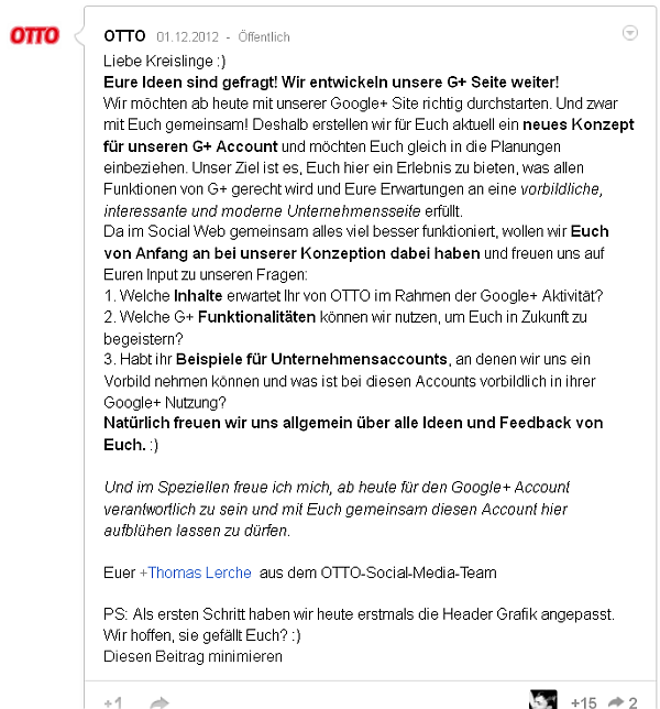 kreislinge auf google plus Kreislinge auf Google plus