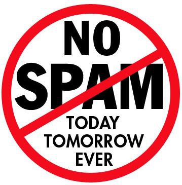 no spam in sozialen Netzwerken