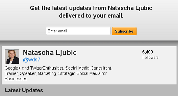 wds7 on tweets per email