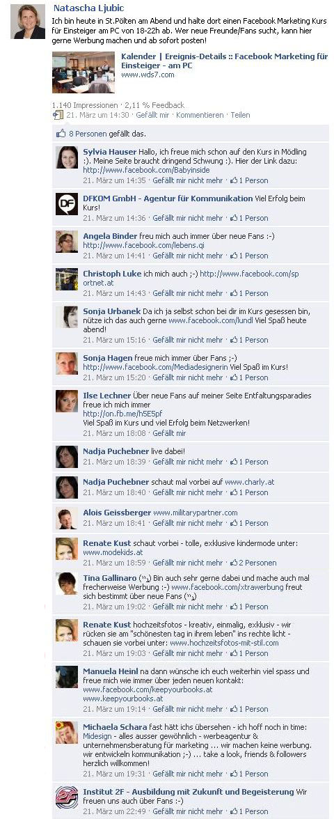 Facebook für WKO Noe Mitglieder